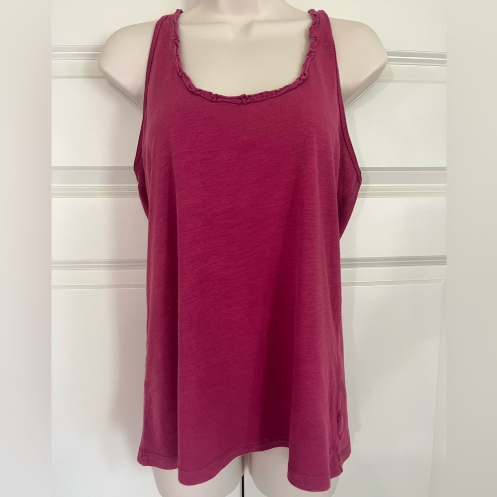 American Eagle Outfitters Magenta Racerback Tank Top Size Large